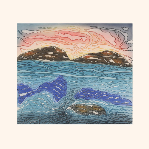 Limited edition print, After The Storm by Inuit artist Ooloosie Saila