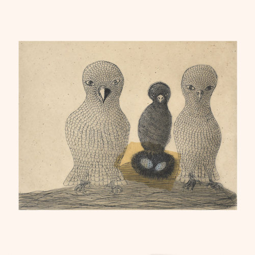 Nesting Owls by Qiatsuq Ragee