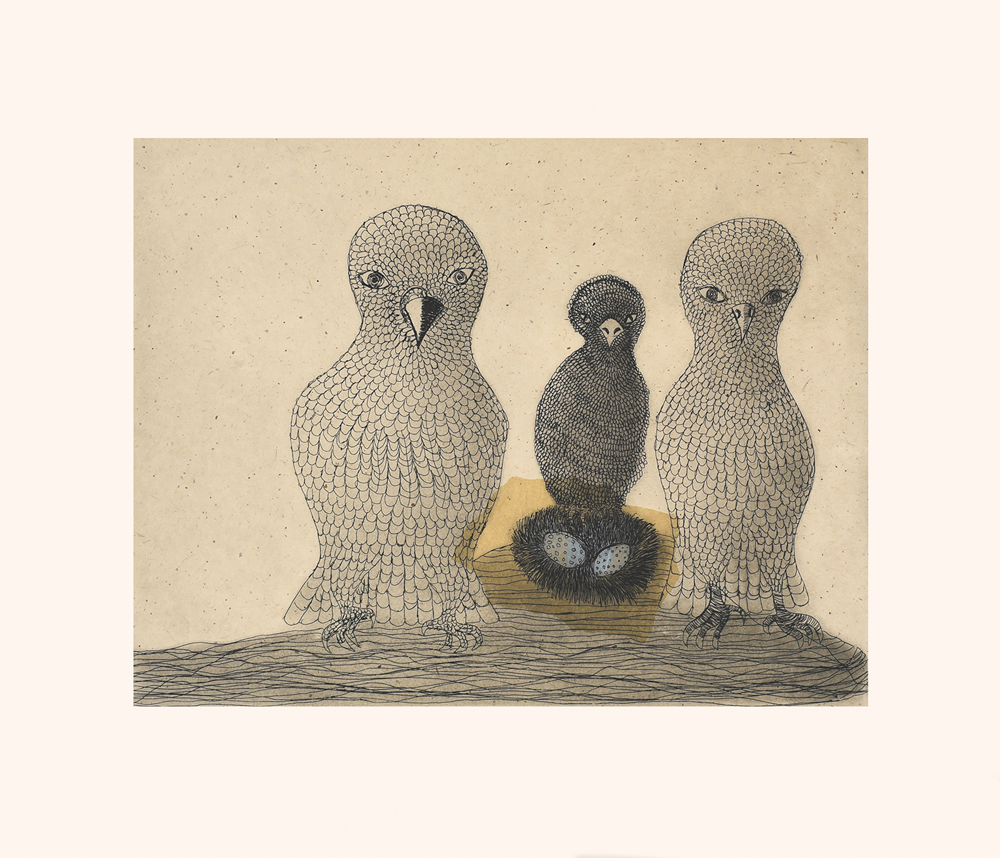 Nesting Owls by Qiatsuq Ragee
