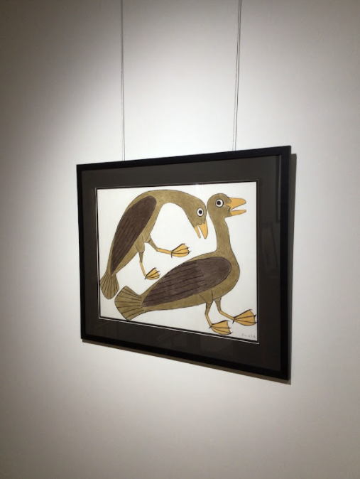 Untitled Drawing (2 brown birds) - Kenojuak Ashevak - Image 3