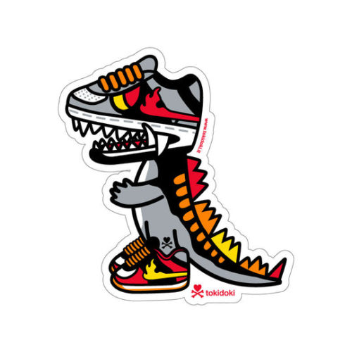 Tokidoki Grey King KIX Die Cut Sticker
