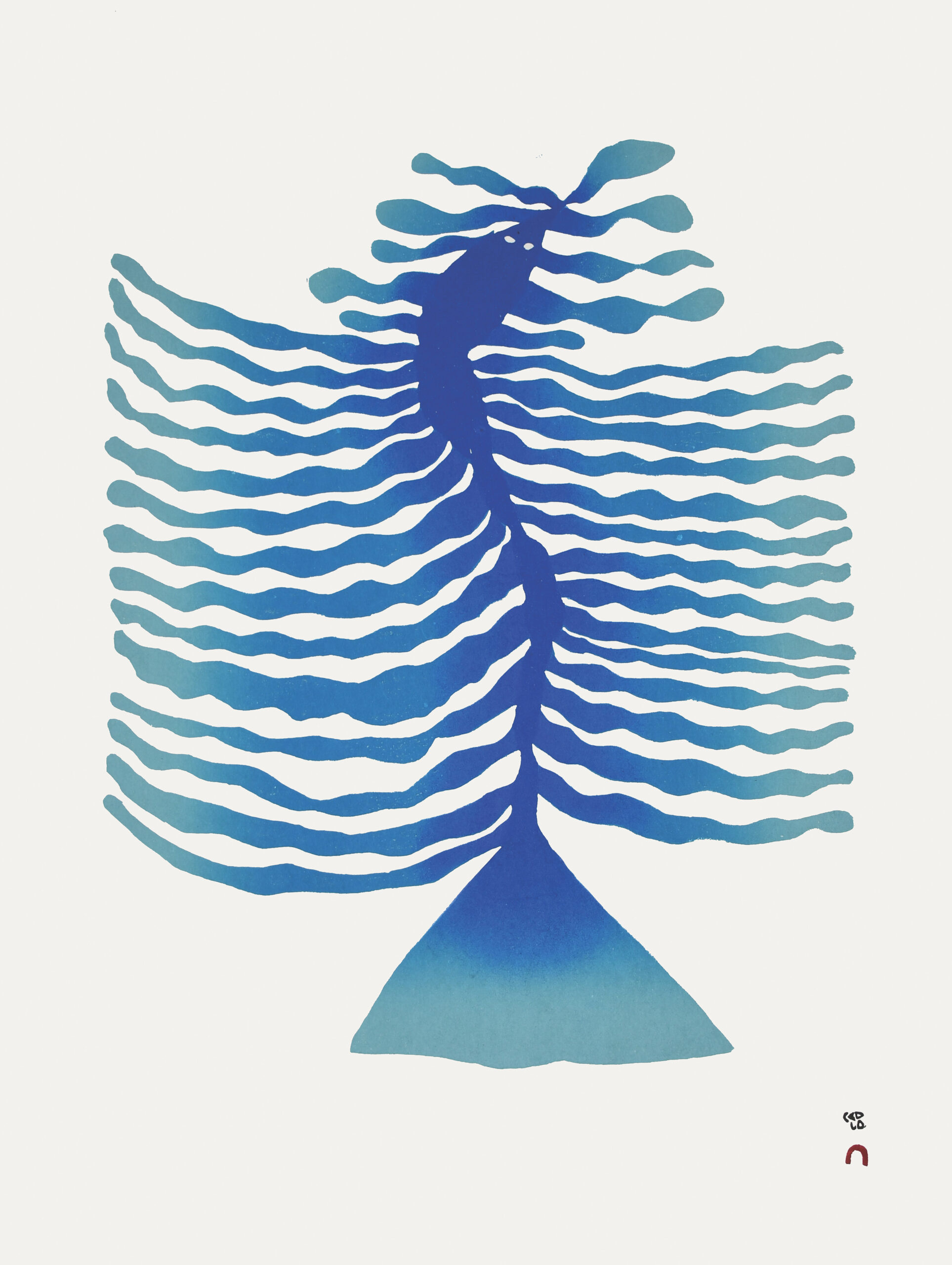 Limited Edition Print - Seaweed Spirit by Inuit Artist Saimmaiyu Akesuk
