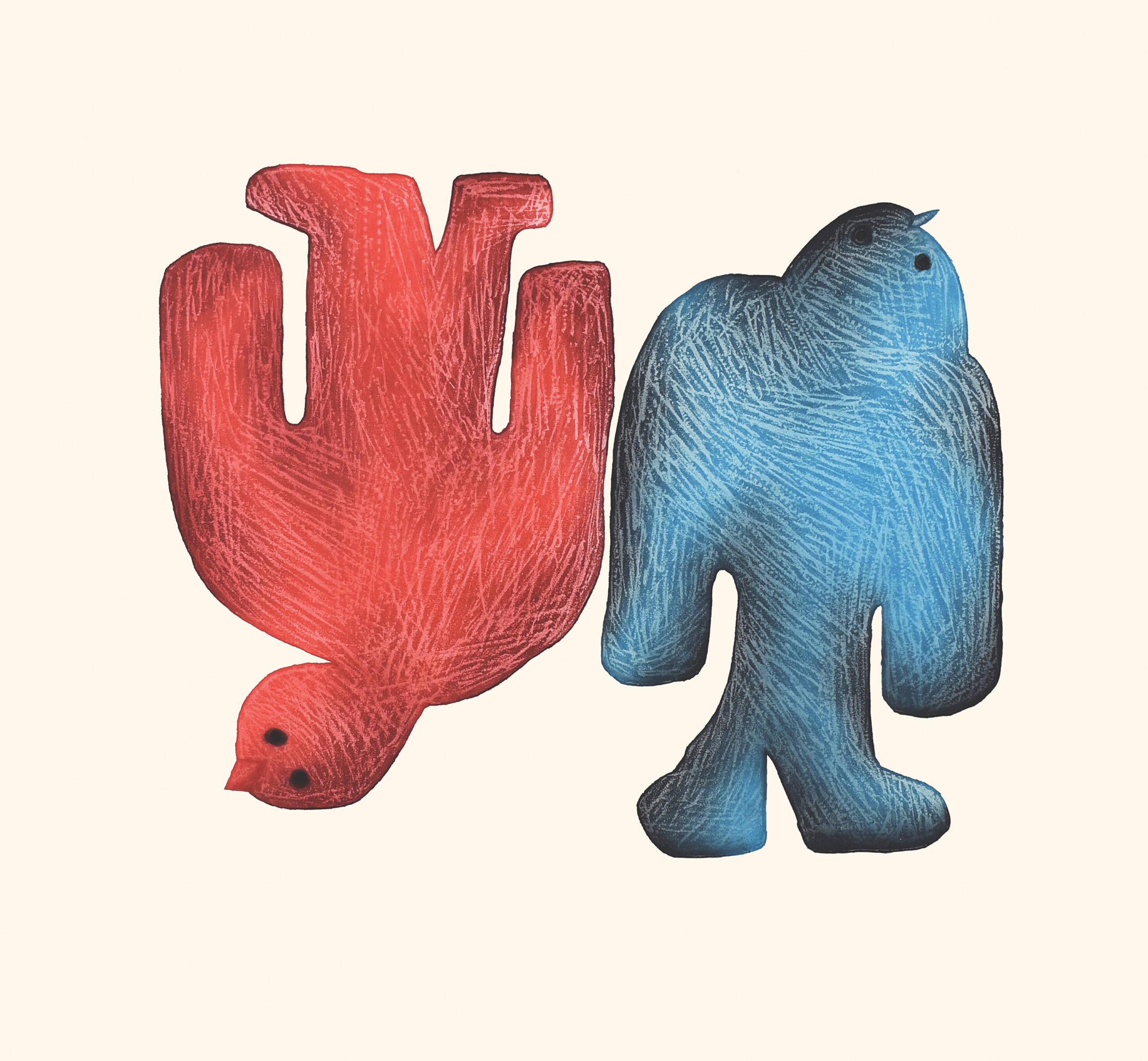 Limited Edition print - Flipside by Inuit artist Saimaiyu Akesuk