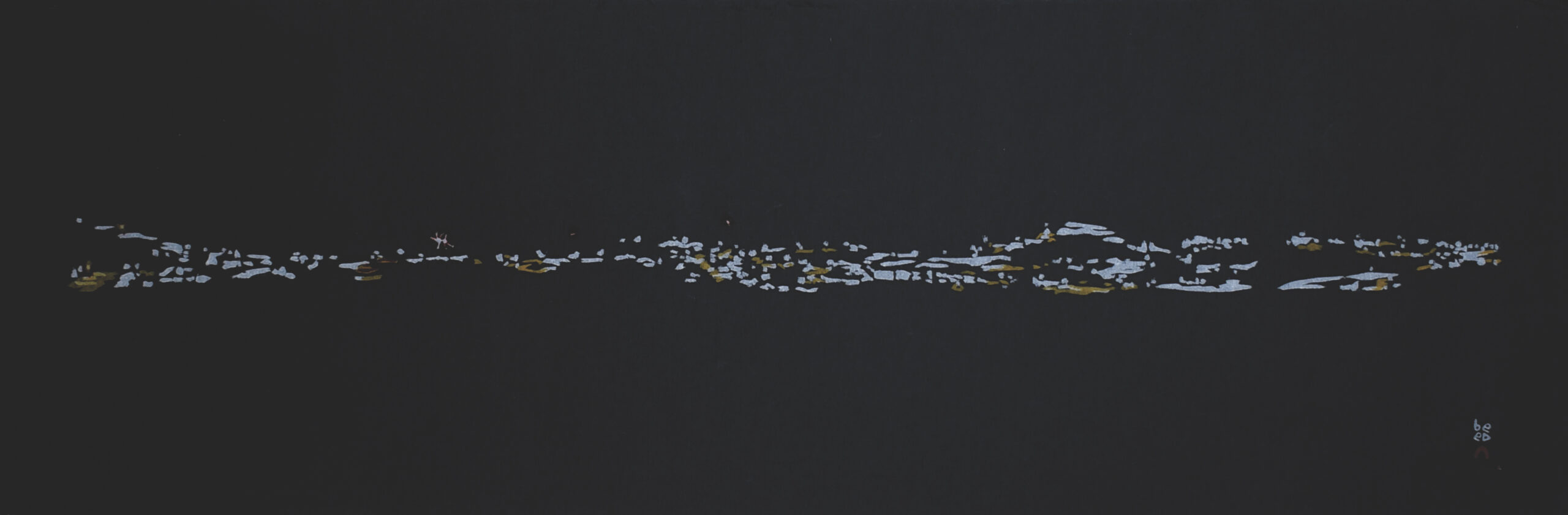 Limited Edition Print - Kinngait At Night by Inuit Artist Johnny Pootoogook