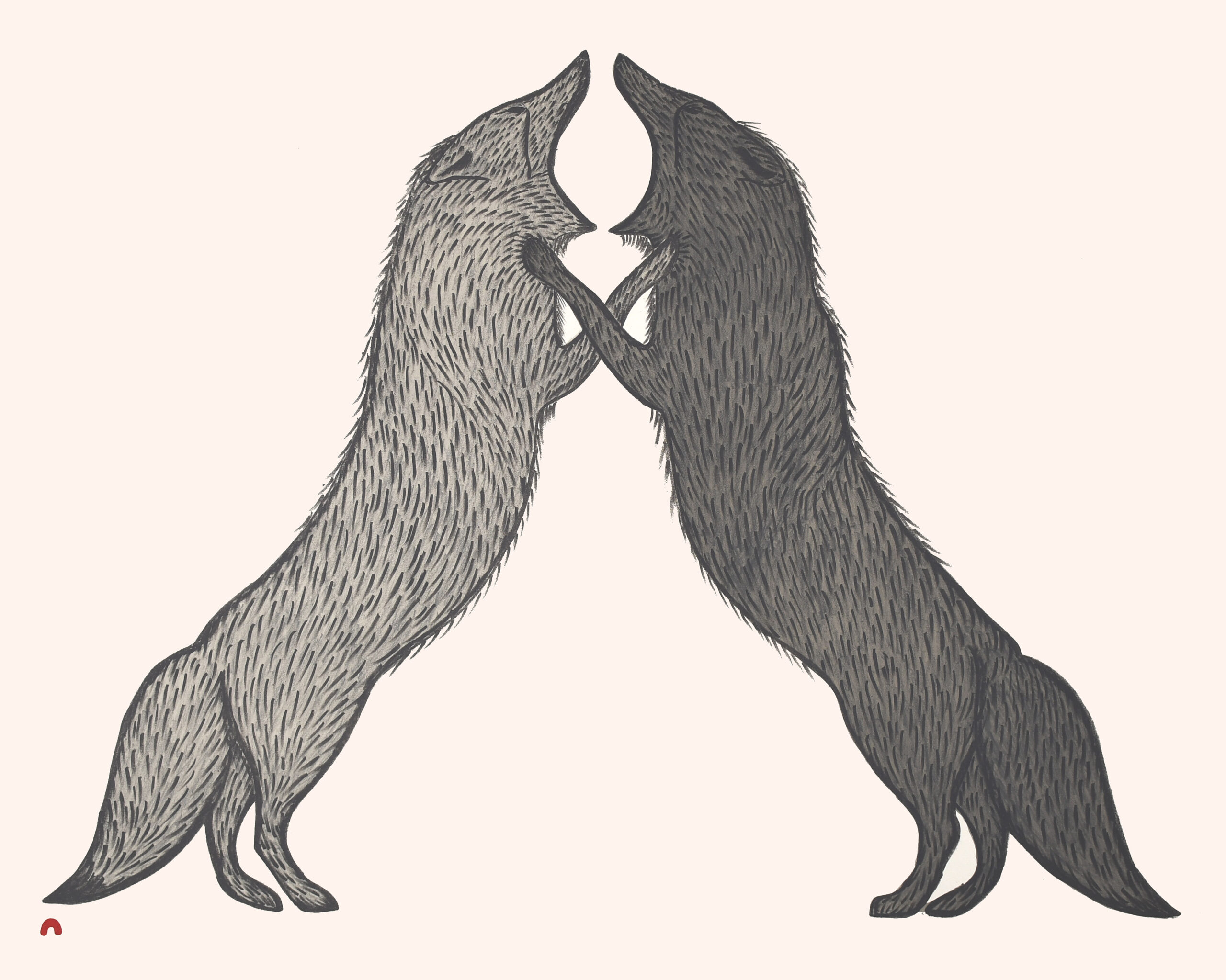 Limited Edition Print - Pushback by Inuit Artist Quvianaqtuk Pudlat