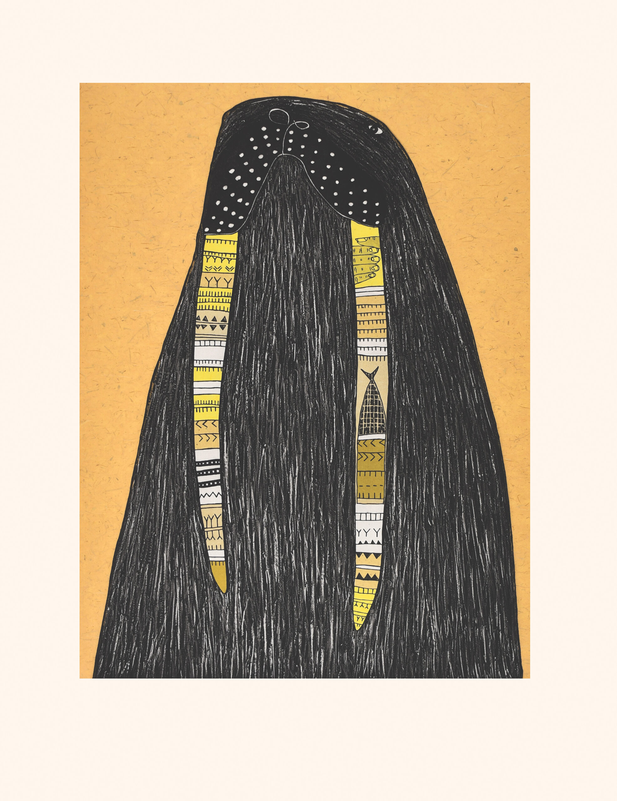 Limited Edition Print, Mythic Walrus by Inuit Artist Ning Teevee