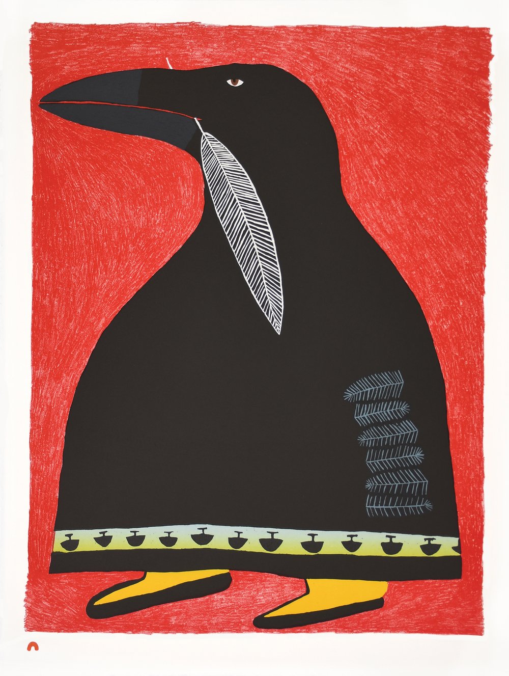 Ancient Raven by Ningiukulu Teevee