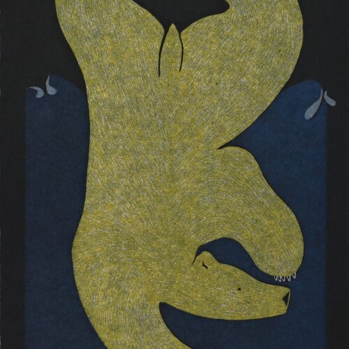 Diving Bear by Inuit artist Ningiukulu Teevee