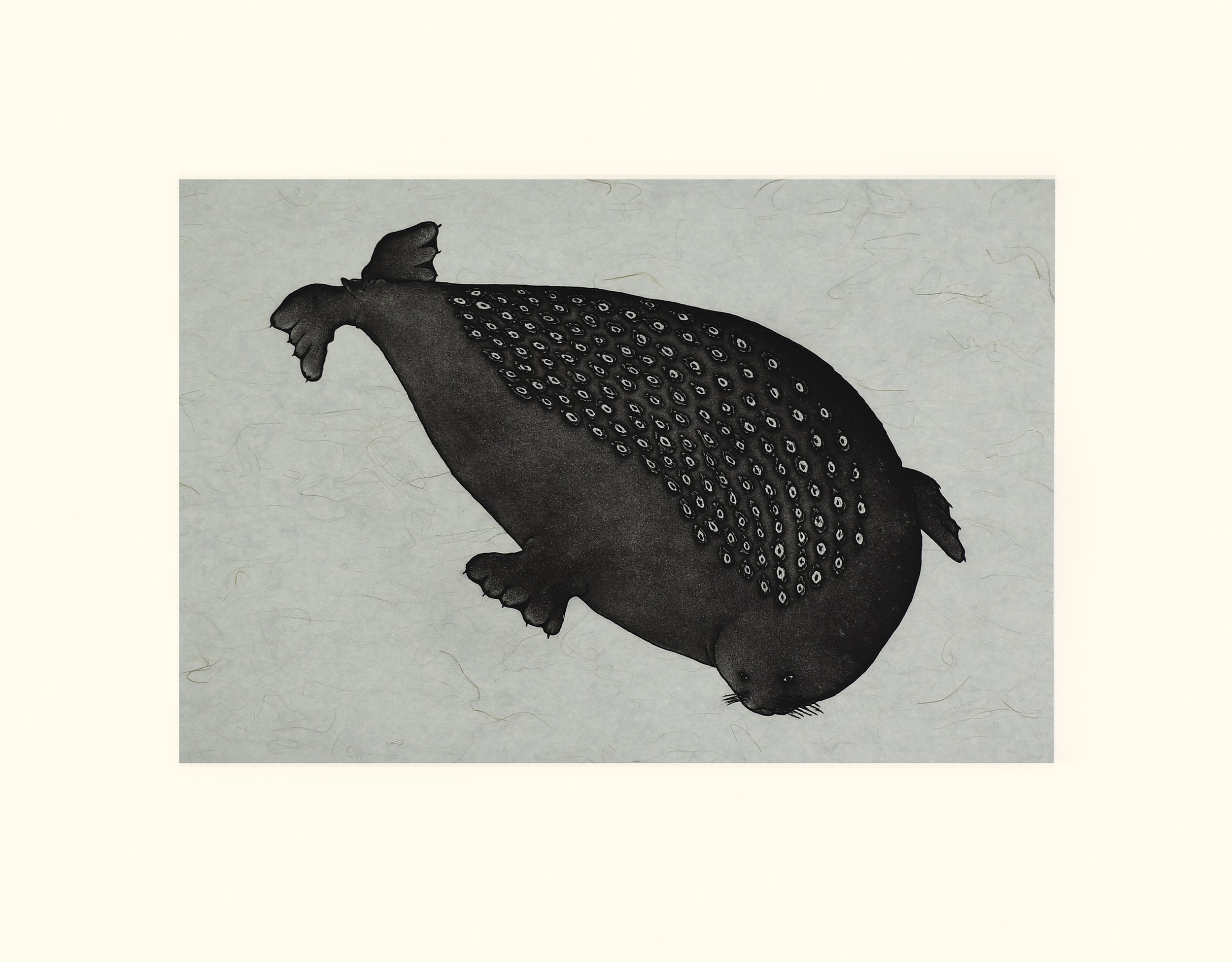 Natsiamini (Young Seal's Coat) by Johnny Pootoogook