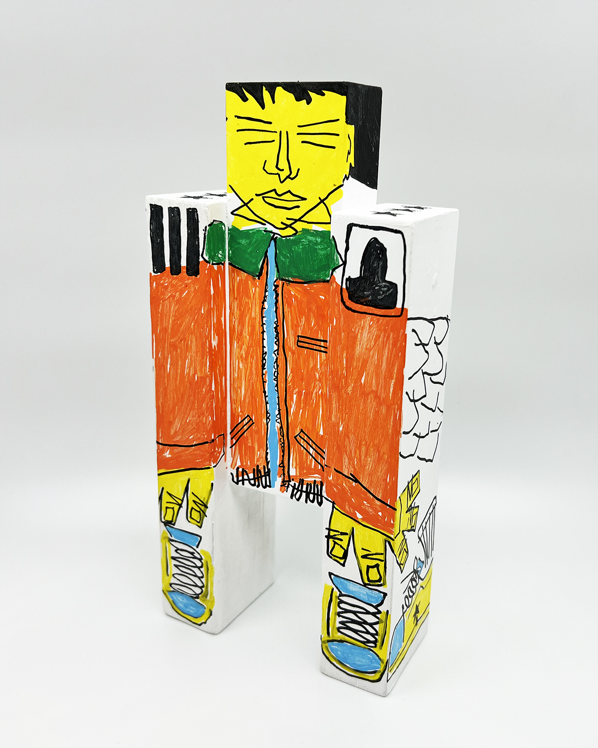 Bîstyek Sculpture - orange shirt