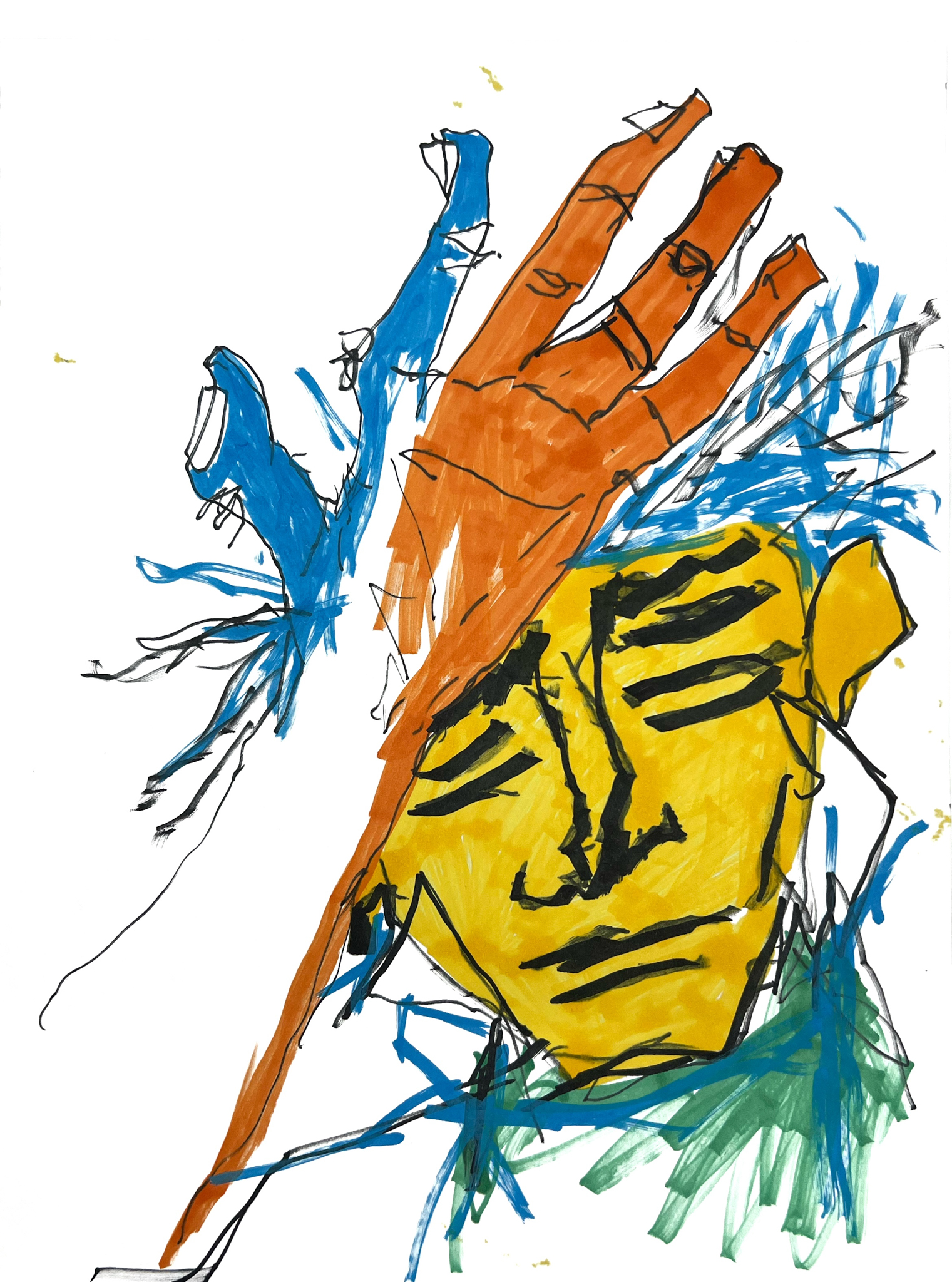 Inside Out exhibit - drawing, portrait 2