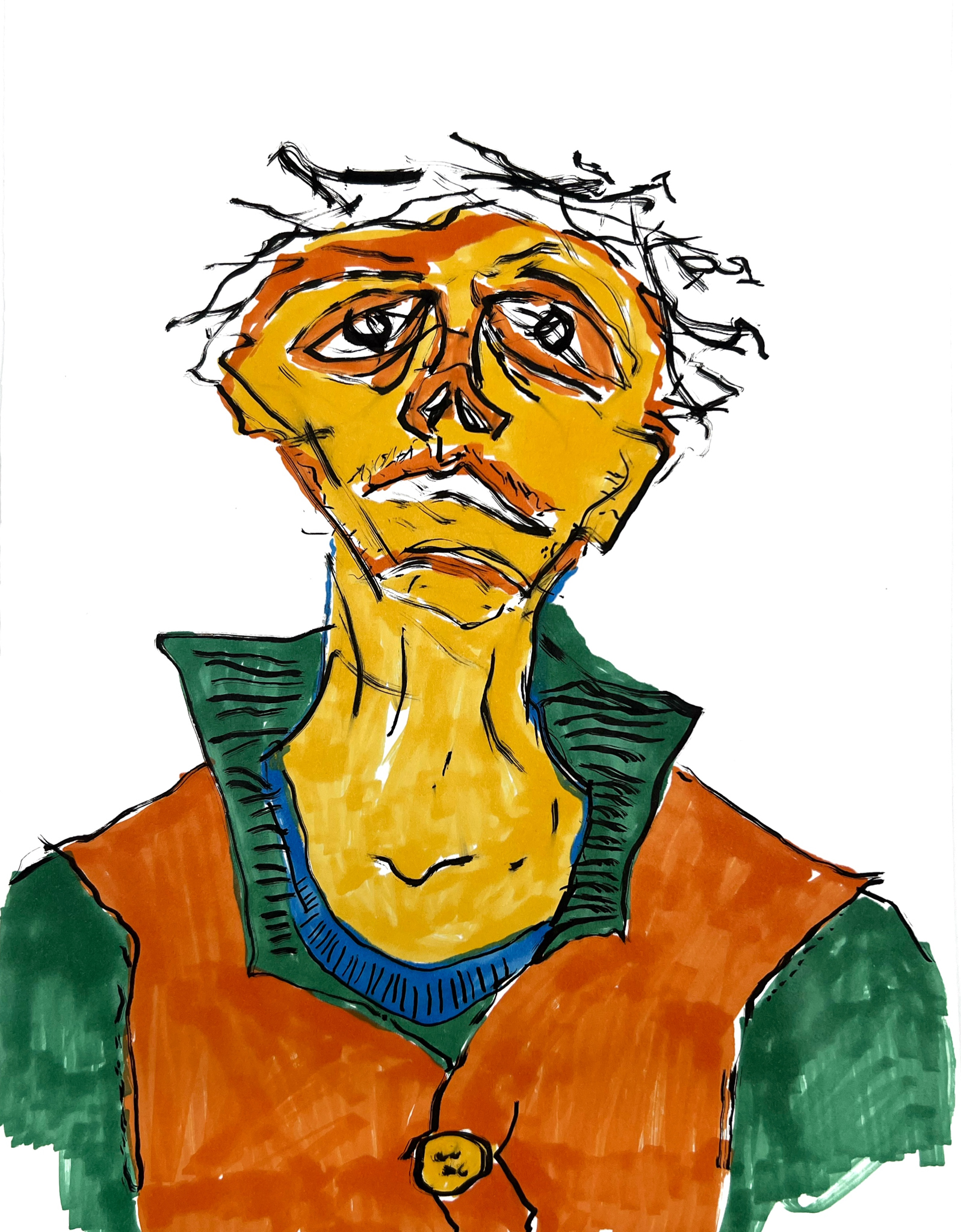 Inside Out exhibit by Bistyek - drawing, portrait 9