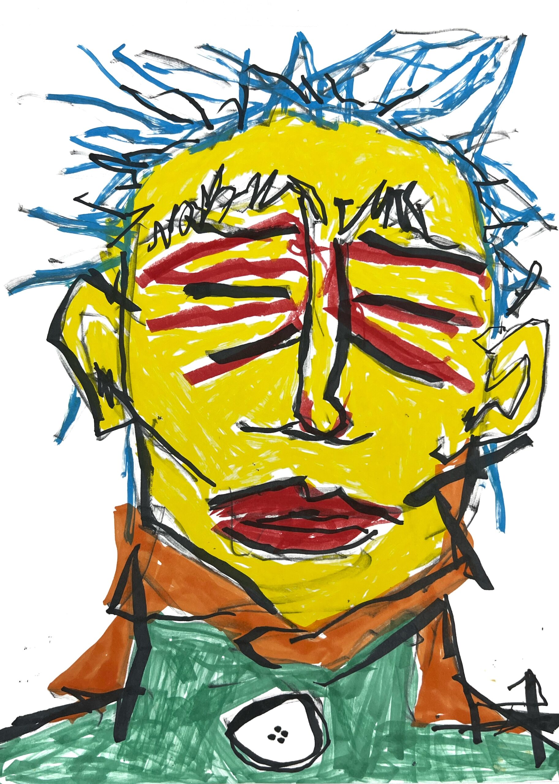 Bistyek Drawing - Inside Out - Portrait 1