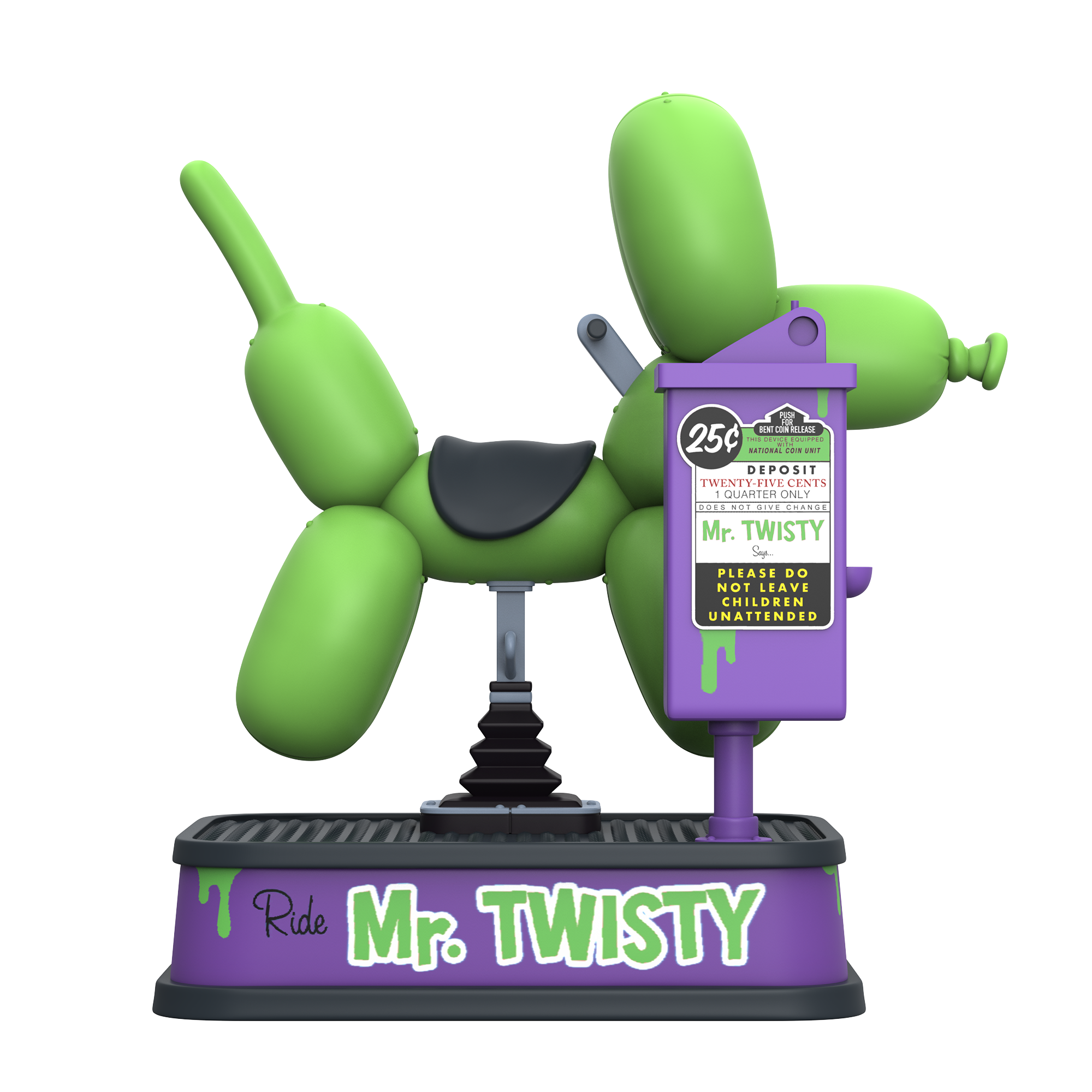 9 inch vinyl art toy Mr. Twisty (Spooky Edition) by Jason Freeny