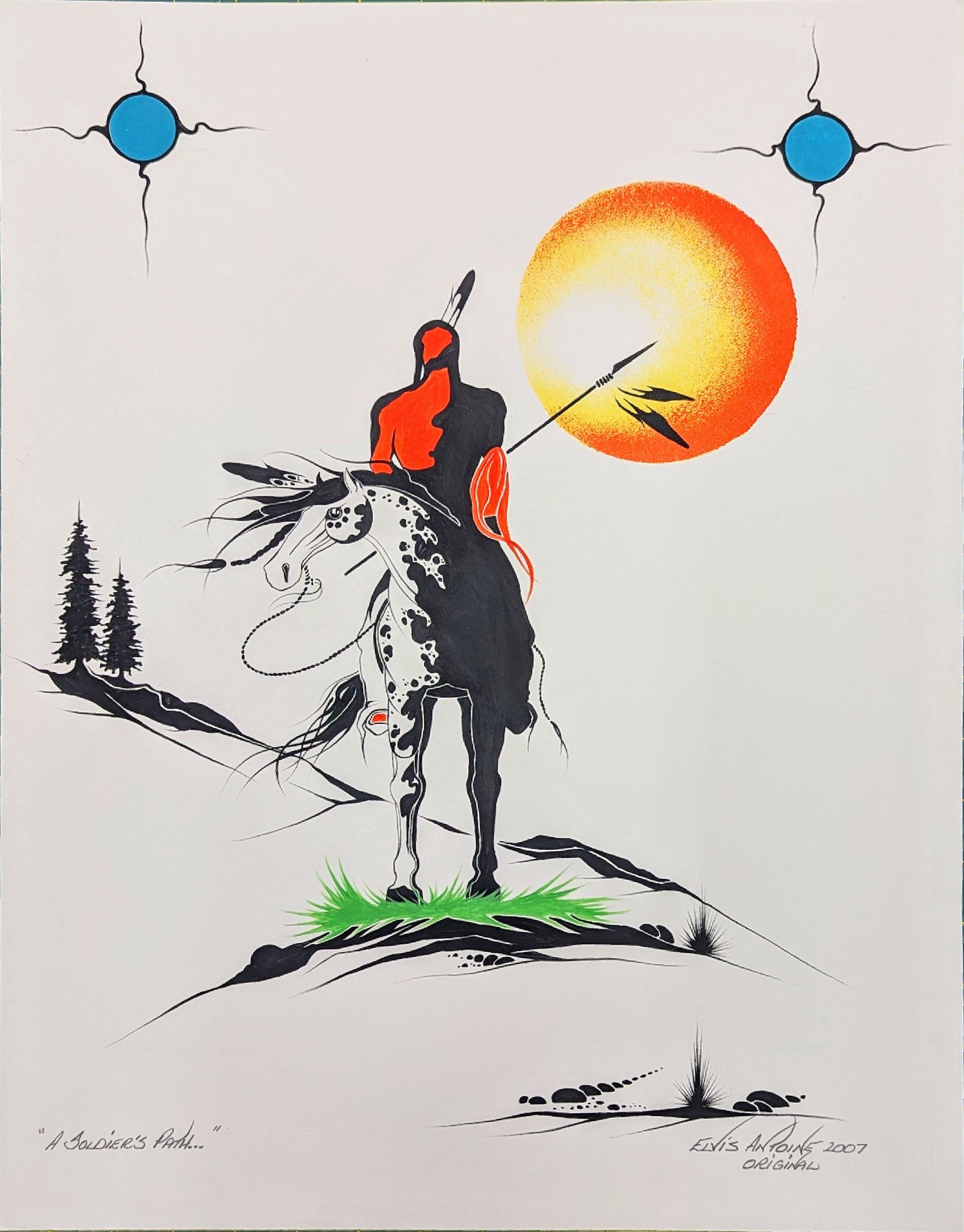 A Soldier's Path by Indigenous artist Elvis Antoine - 2007
