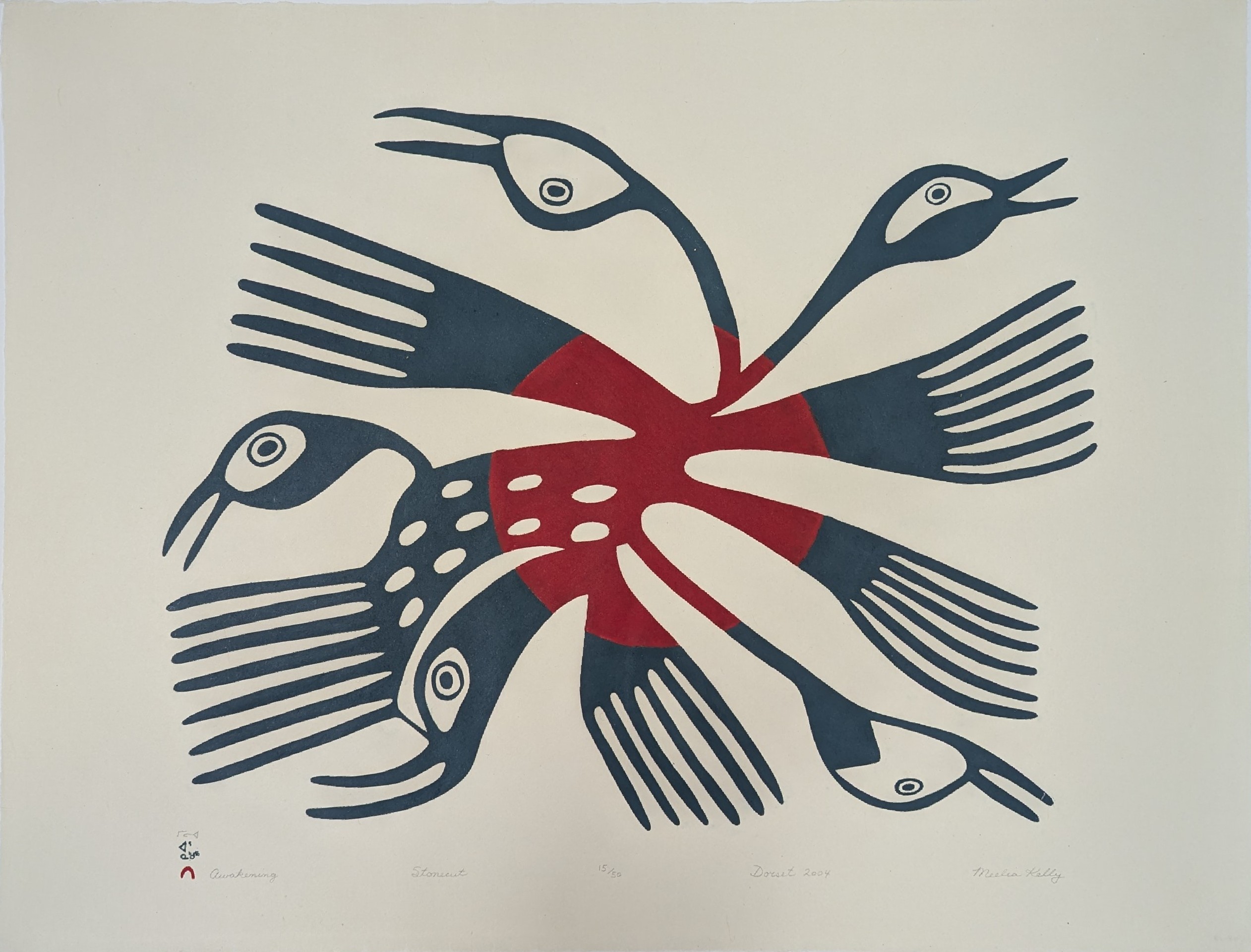 Awakening, limited edition print by Inuit artist Meelia Kelly