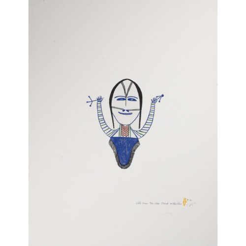 Little Woman, limited edition print by Baker Lake Inuit artist Jessie Oonark