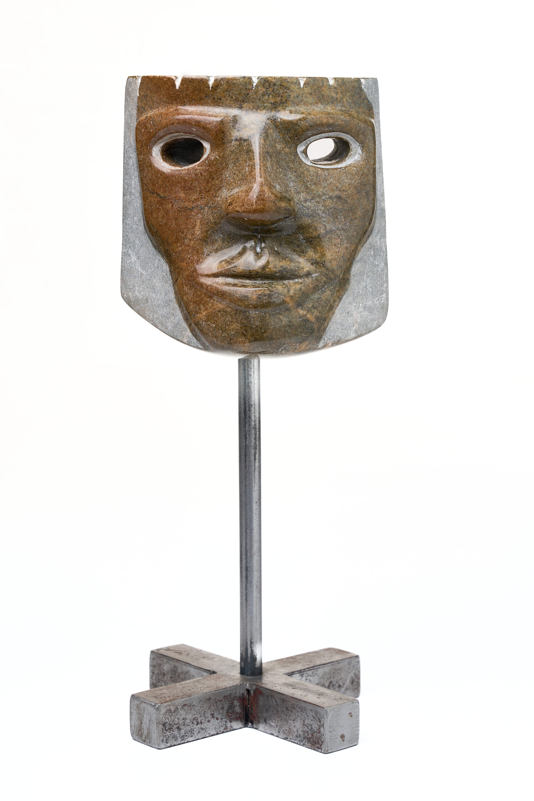 Watchful, a stone sculpture by Winnipeg artist Greg Fritz
