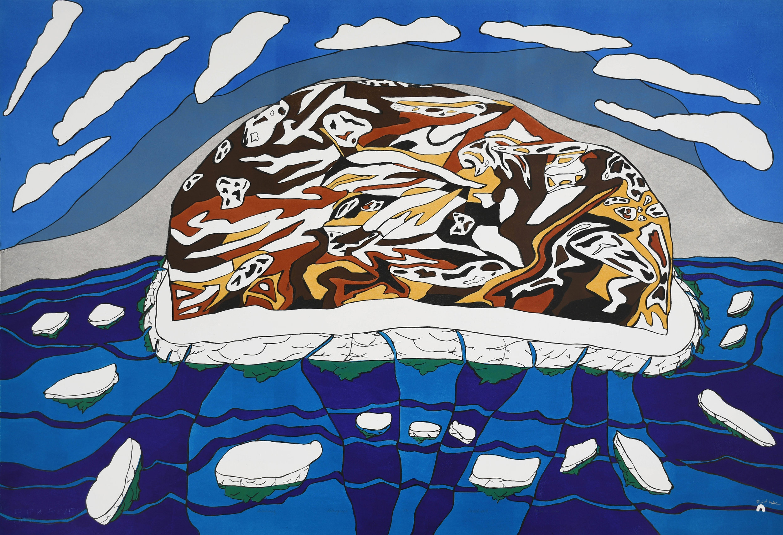 Silaksiaq (Beautiful Day) Silaksiaq (Beautiful Day) print by Inuit artist Ooloosie Saila