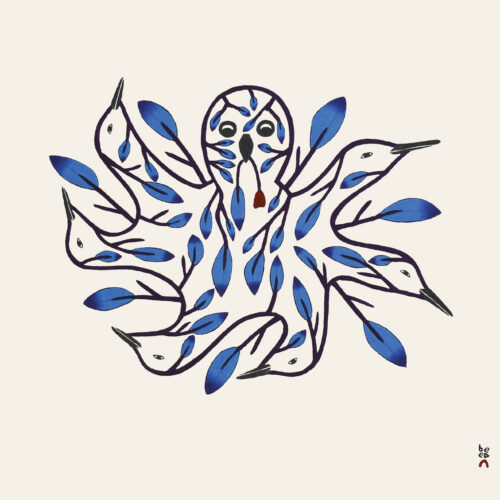 Camouflaged Birds, limited-edition print by Inuit artist Qavavau Manumie