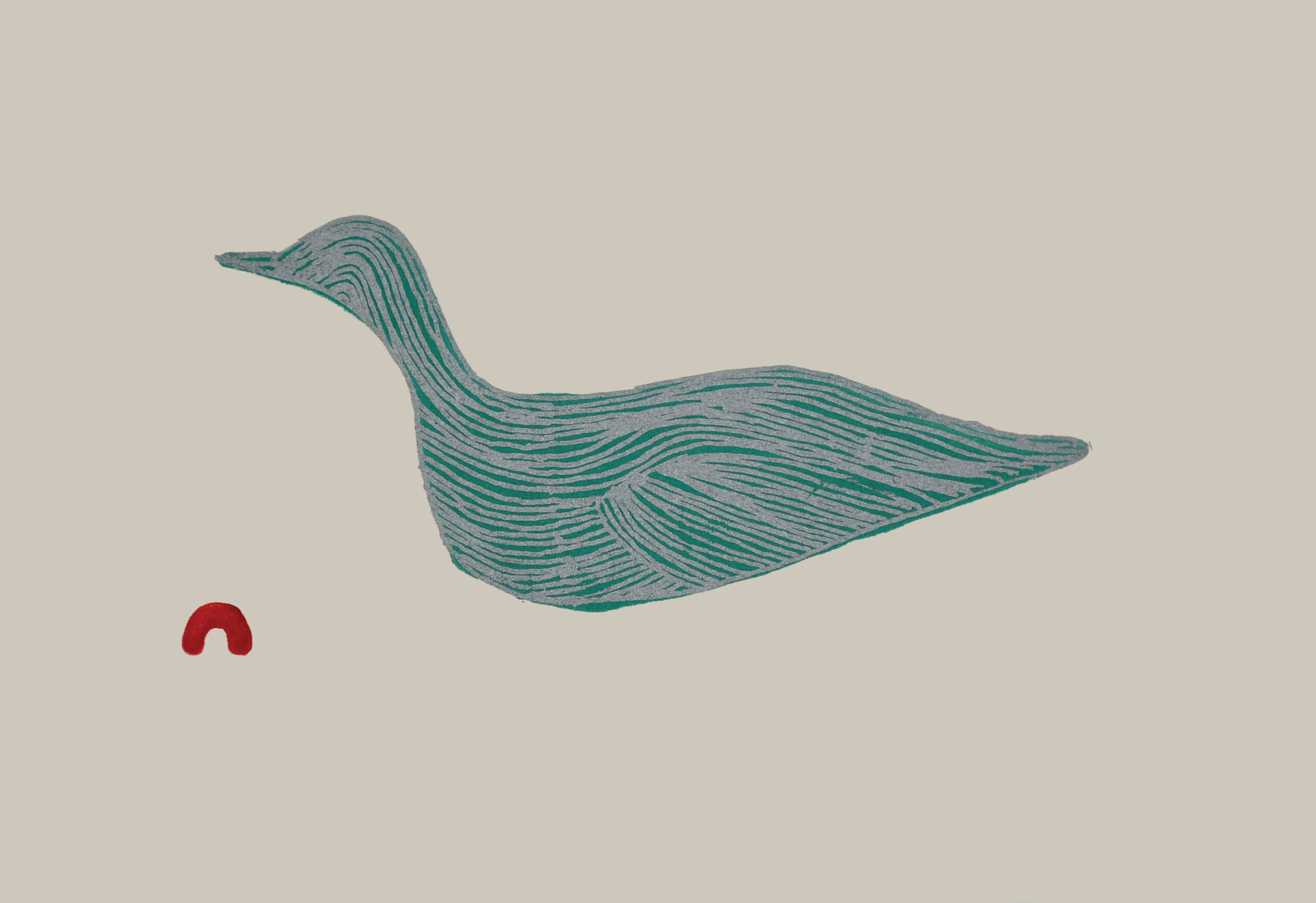 Guillemot, limited-edition print by Inuit artist Pauojoungie Saggiak