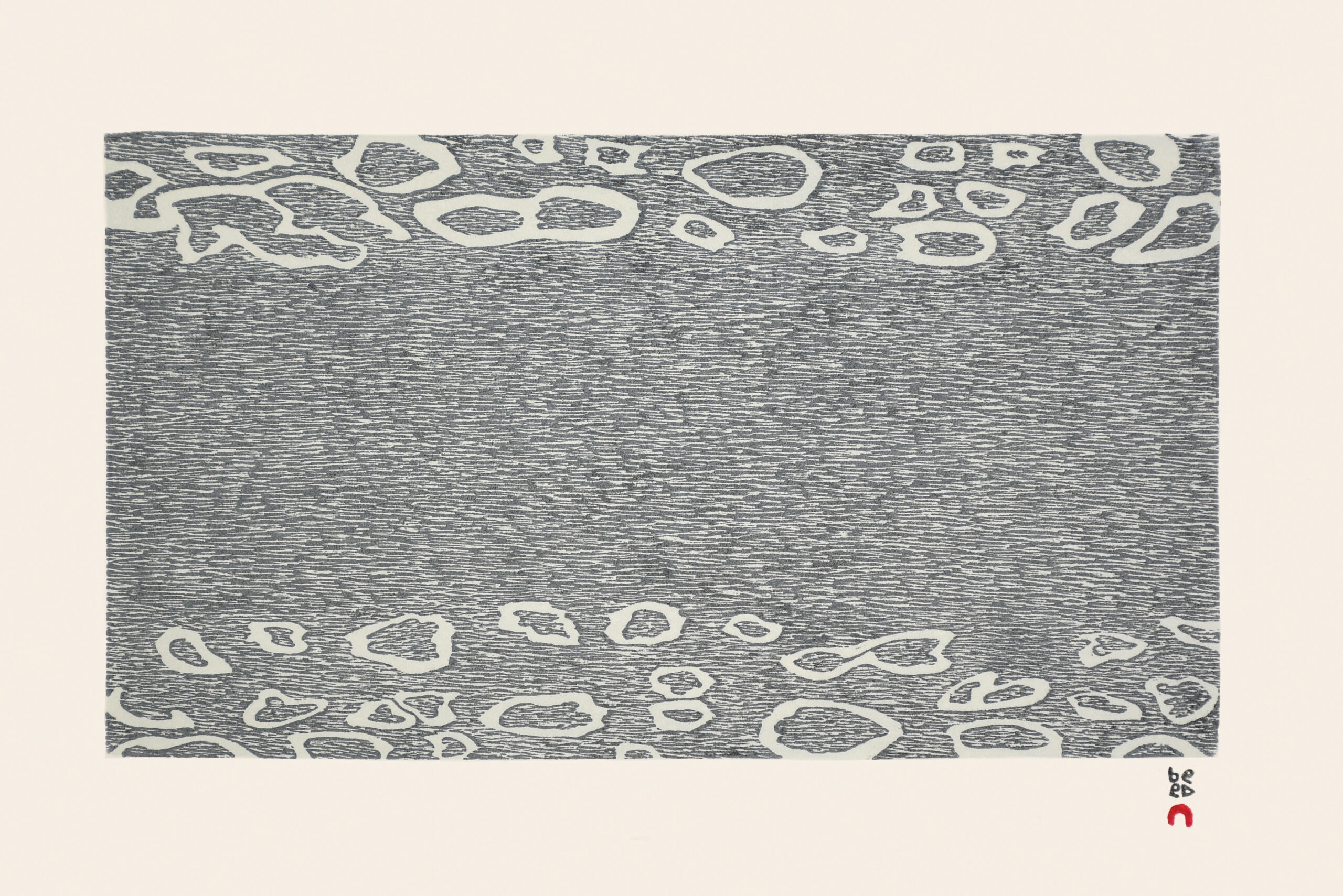 Natural Pattern, limited-edition print by Inuit artist Olooreak Etungat