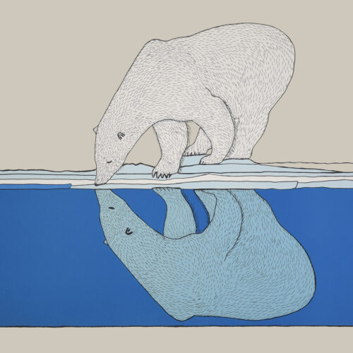 Still Waters, limited-edition print by Inuit artist Quvianaqtuk Pudlat