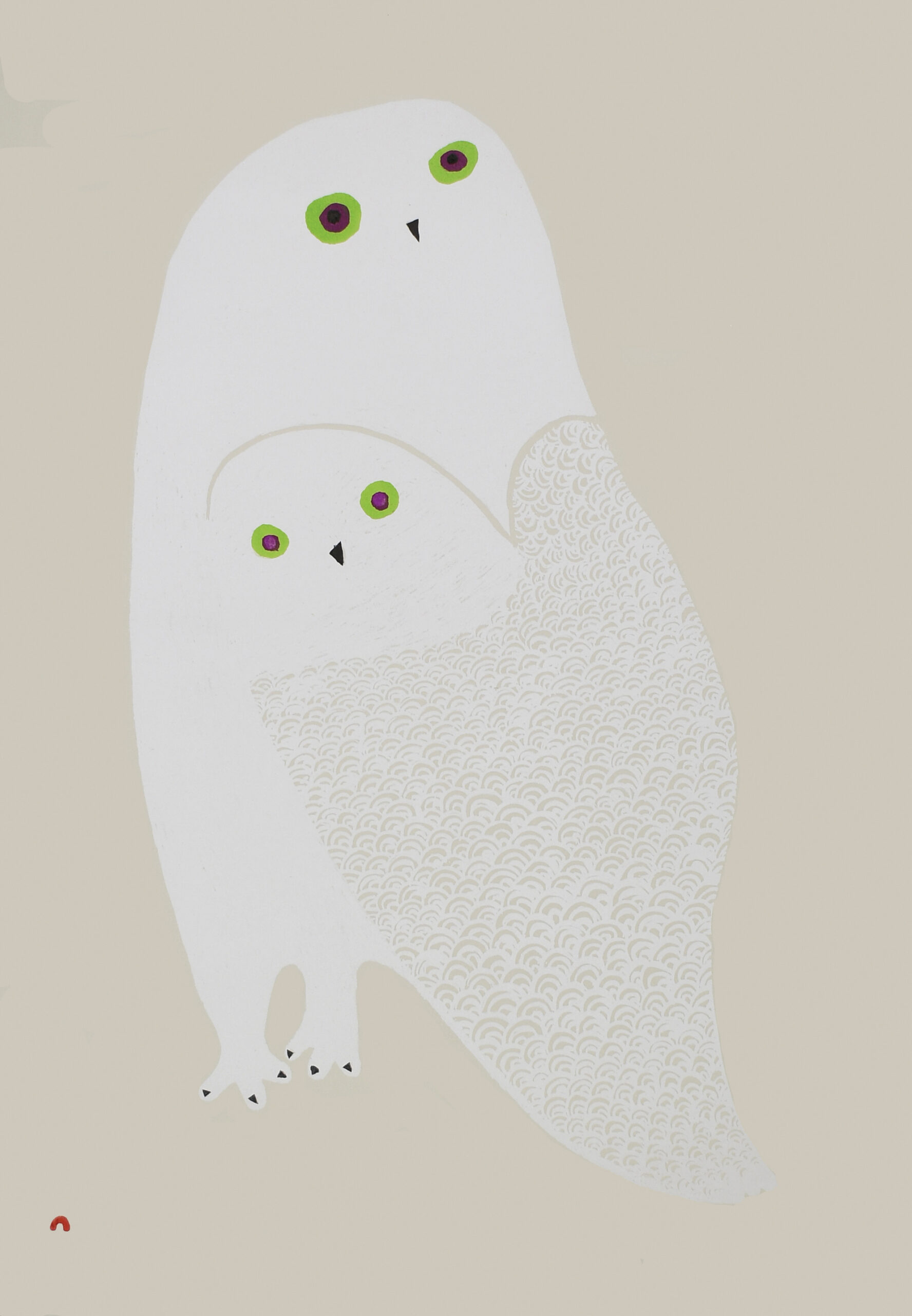 Together As One, limited-edition print by Inuit artist Ningiukulu Teevee