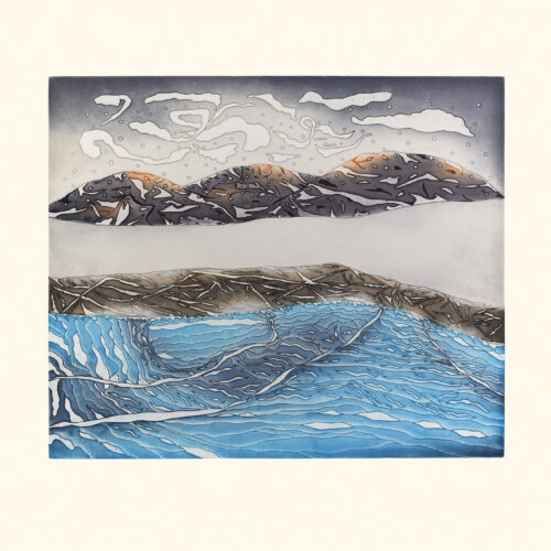 Foggy Day, limited-edition print by Inuit artist Ooloosie Saila