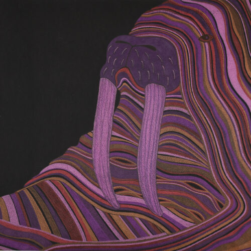 Untitled drawing by Inuit artist Padloo Samayualie