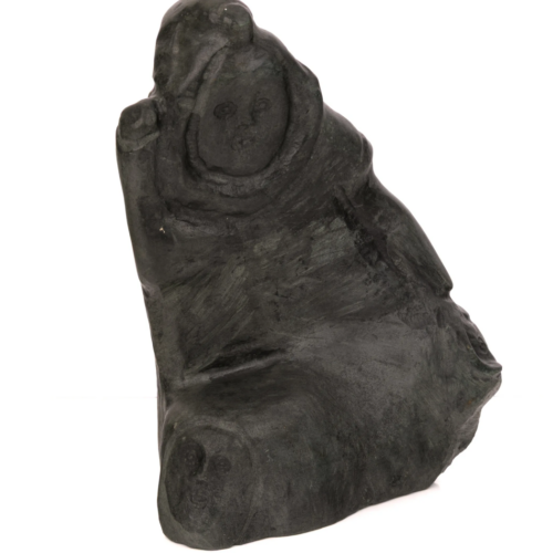 Stone sculpture by Inuit artist Peter Sevoga from Baker Lake