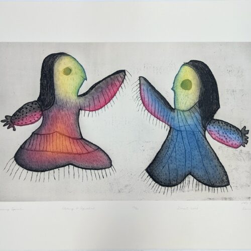 Dancing Spirits - limited edition print by Inuit artist Sharni Pootoogook