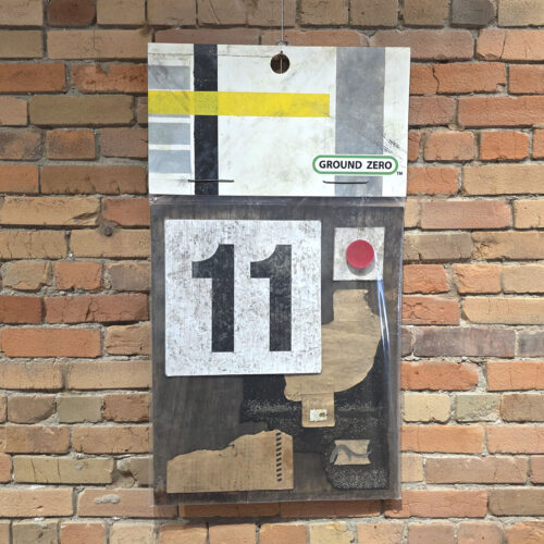 Bagged & Tagged - assemblage by Winnipeg artist Robert Pasternak