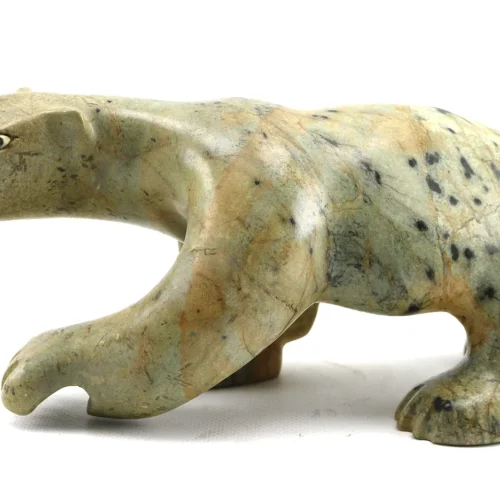 Polar Bear sculpture by Greenland artist Jonasie Faber