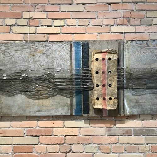 Punch Card - assemblage by Winnipeg artist Robert Pasternak