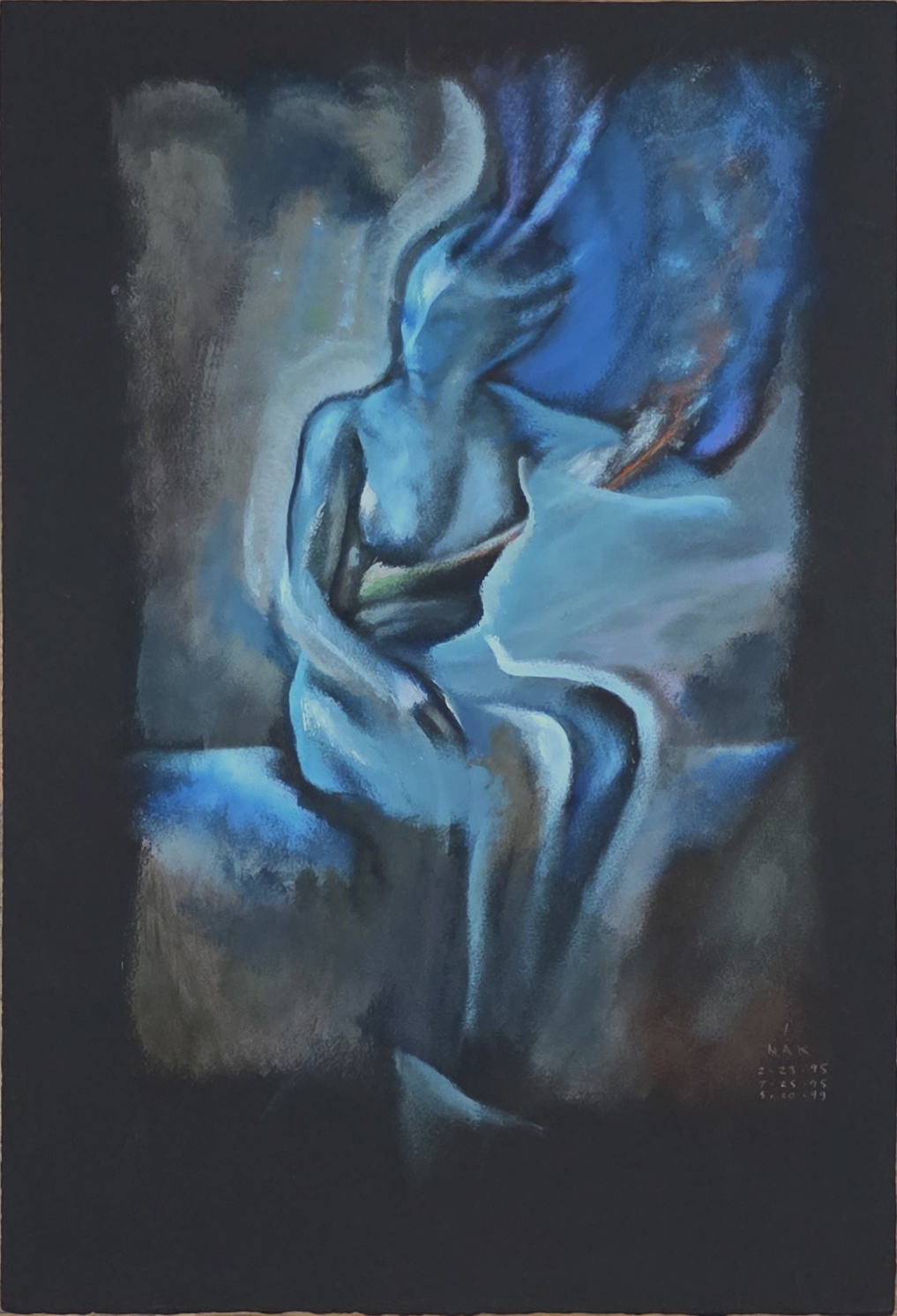 Figure Painting 02.23.95 - Winnipeg artist Robert Pasternak