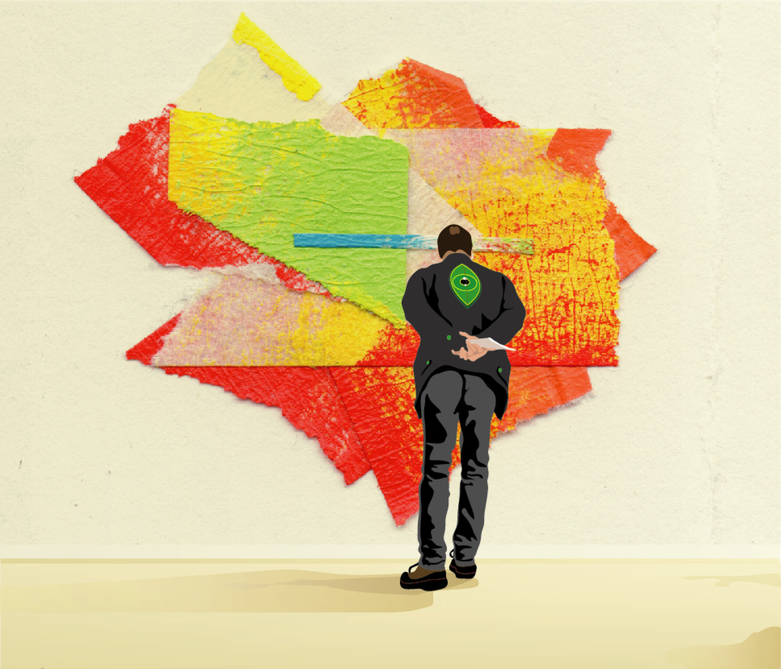 The Art of Noticing - Robert Pasternak leaning in to notice art