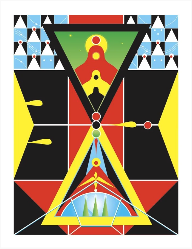 FASTFORWARD - abstract comic book back cover by Robert Pasternak