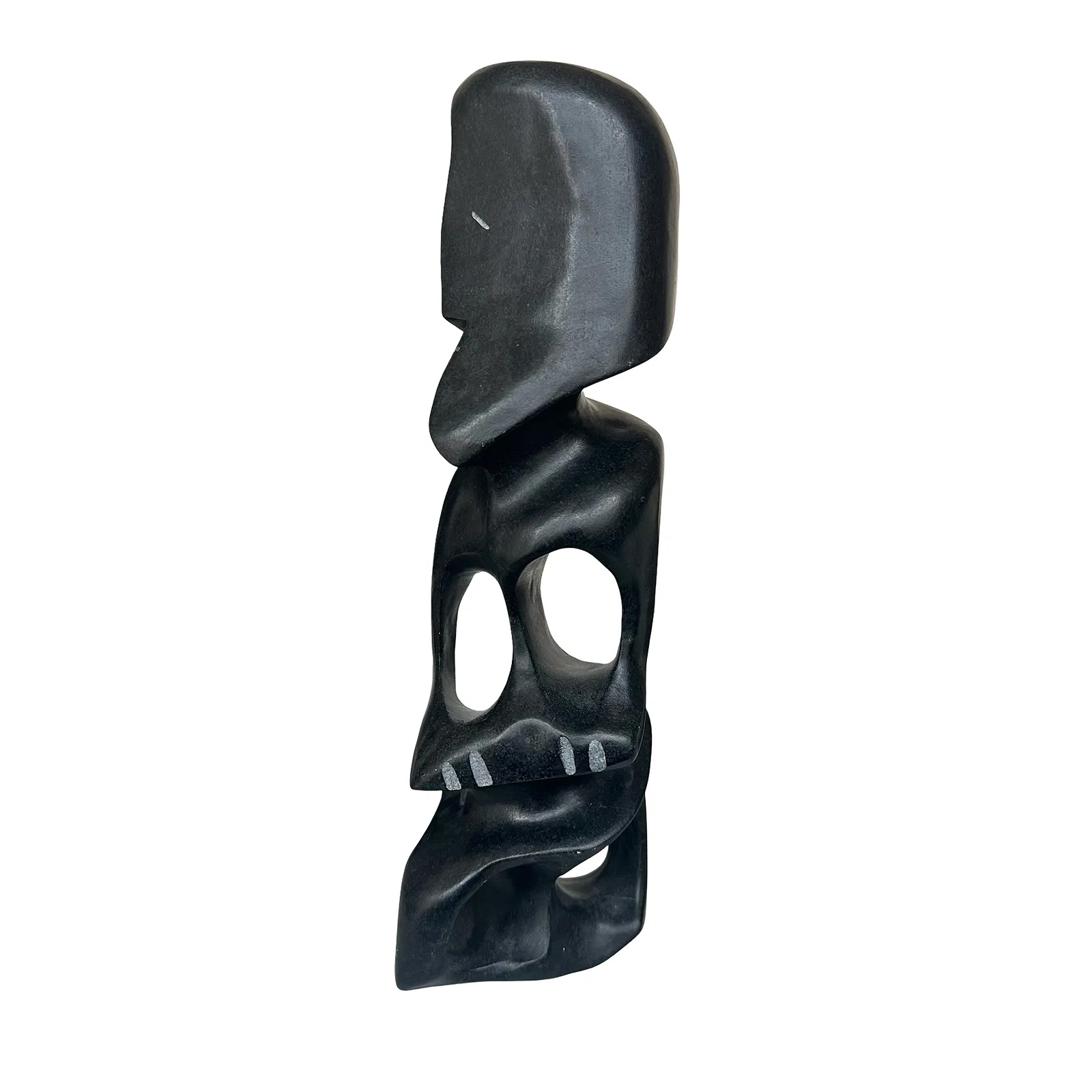 Woman and Spirit sculpture by Inuit artist Alex Alikashuak of Whale Cove