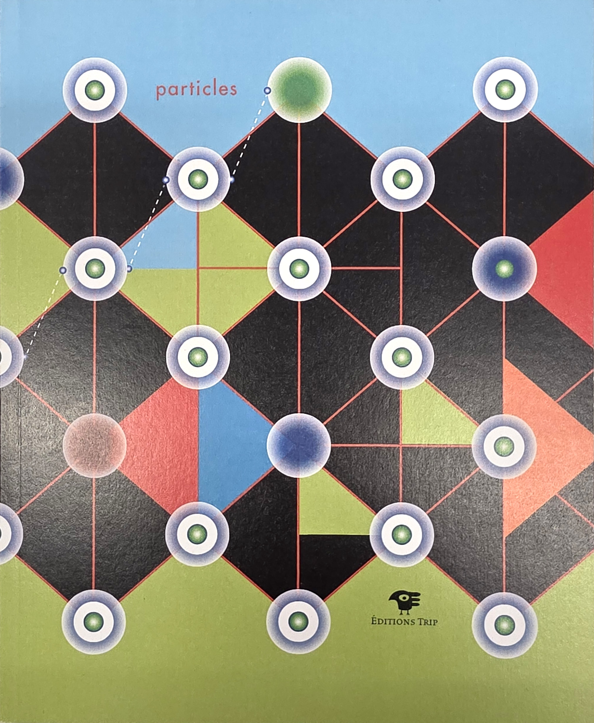 Front cover of abstract comic book Particles, by Robert Pasternak